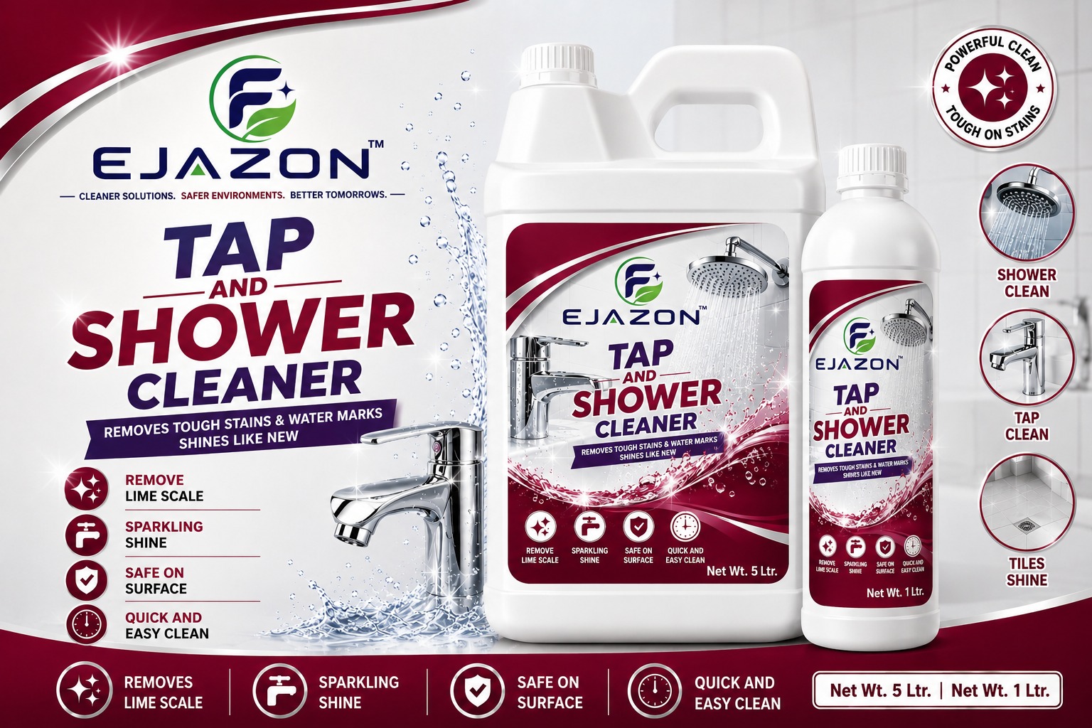 Ejazon Tap and Shower Cleaner