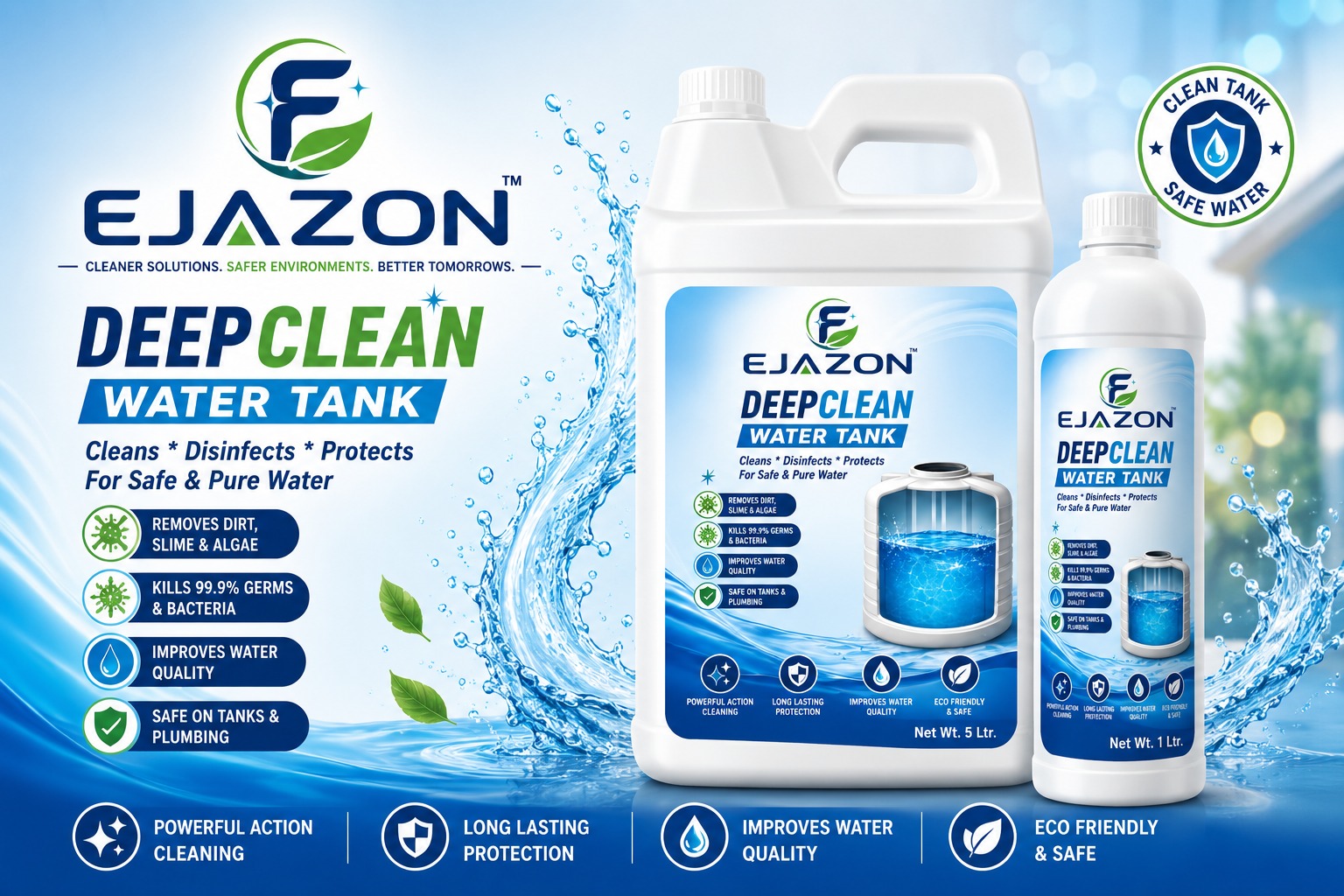 Ejazon Deep Clean Water Tank