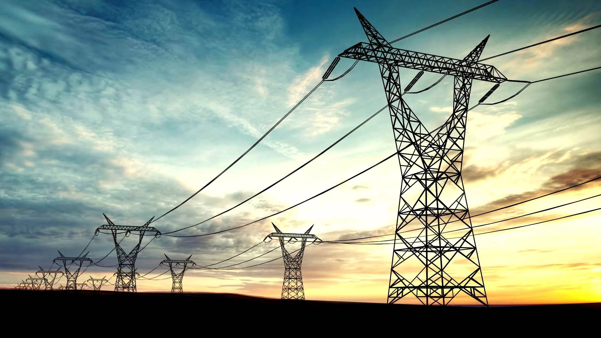 Overhead power lines