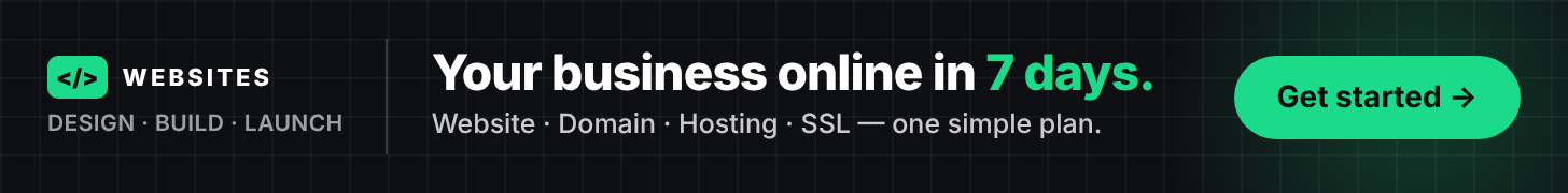 Business websites — your business online in 7 days