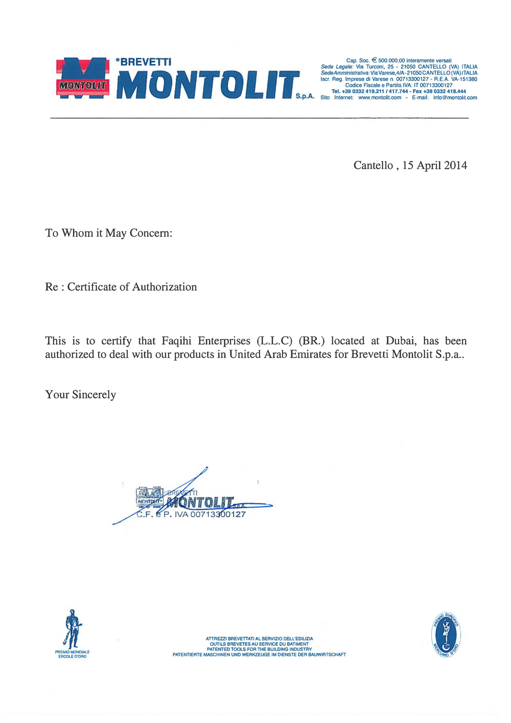 Certificate 14