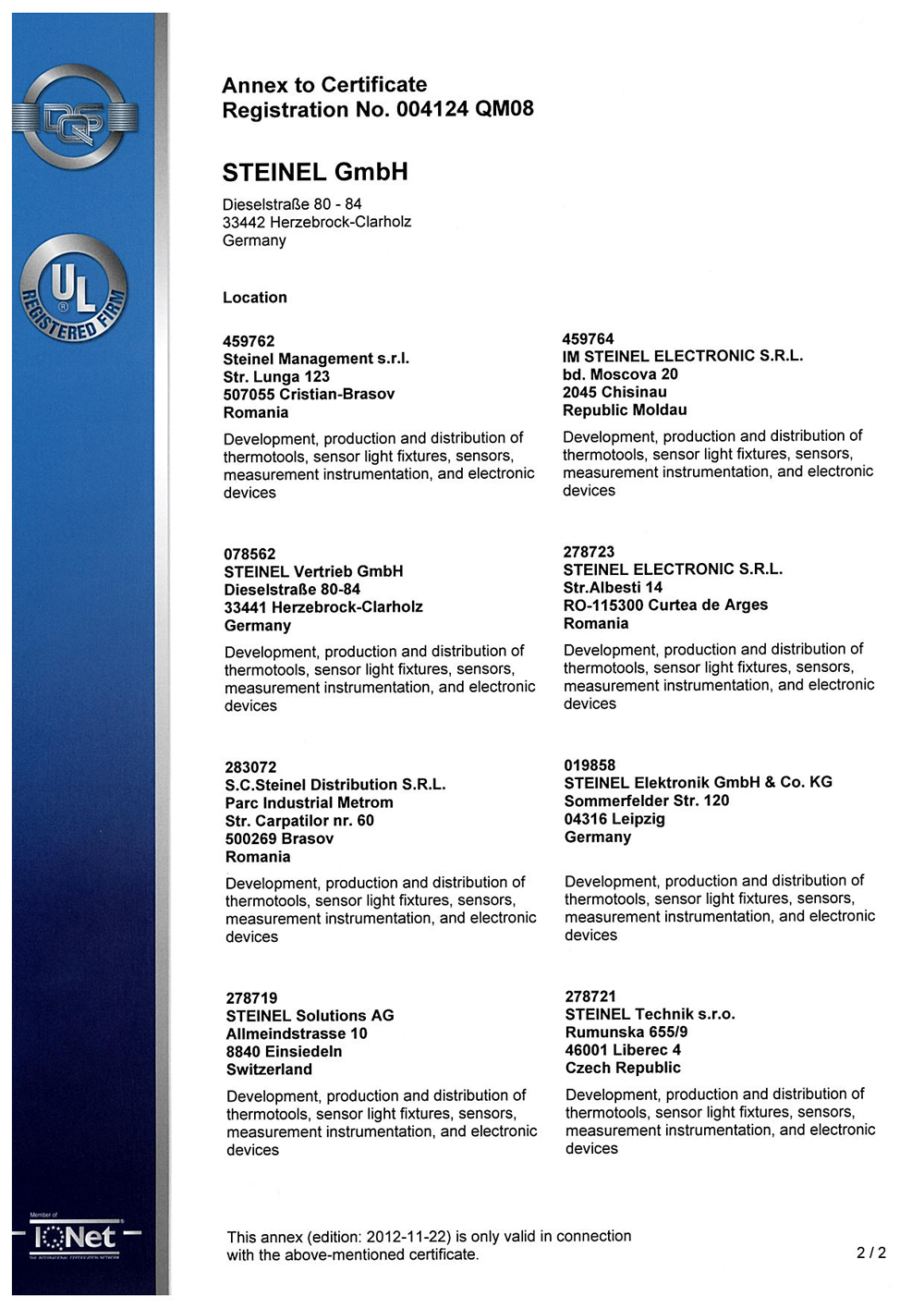 Certificate 22