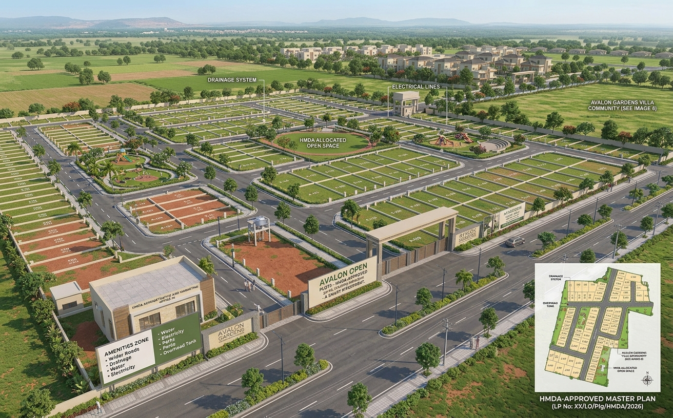 HMDA-Approved Open Plots