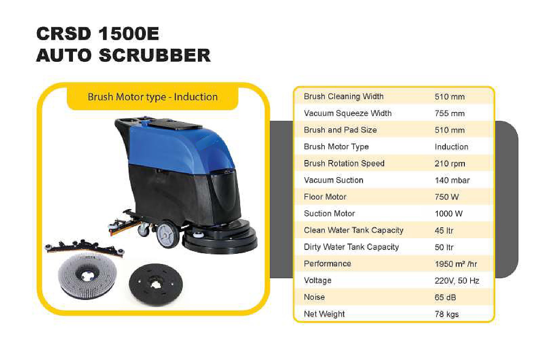CRSD 1500E Auto Scrubber