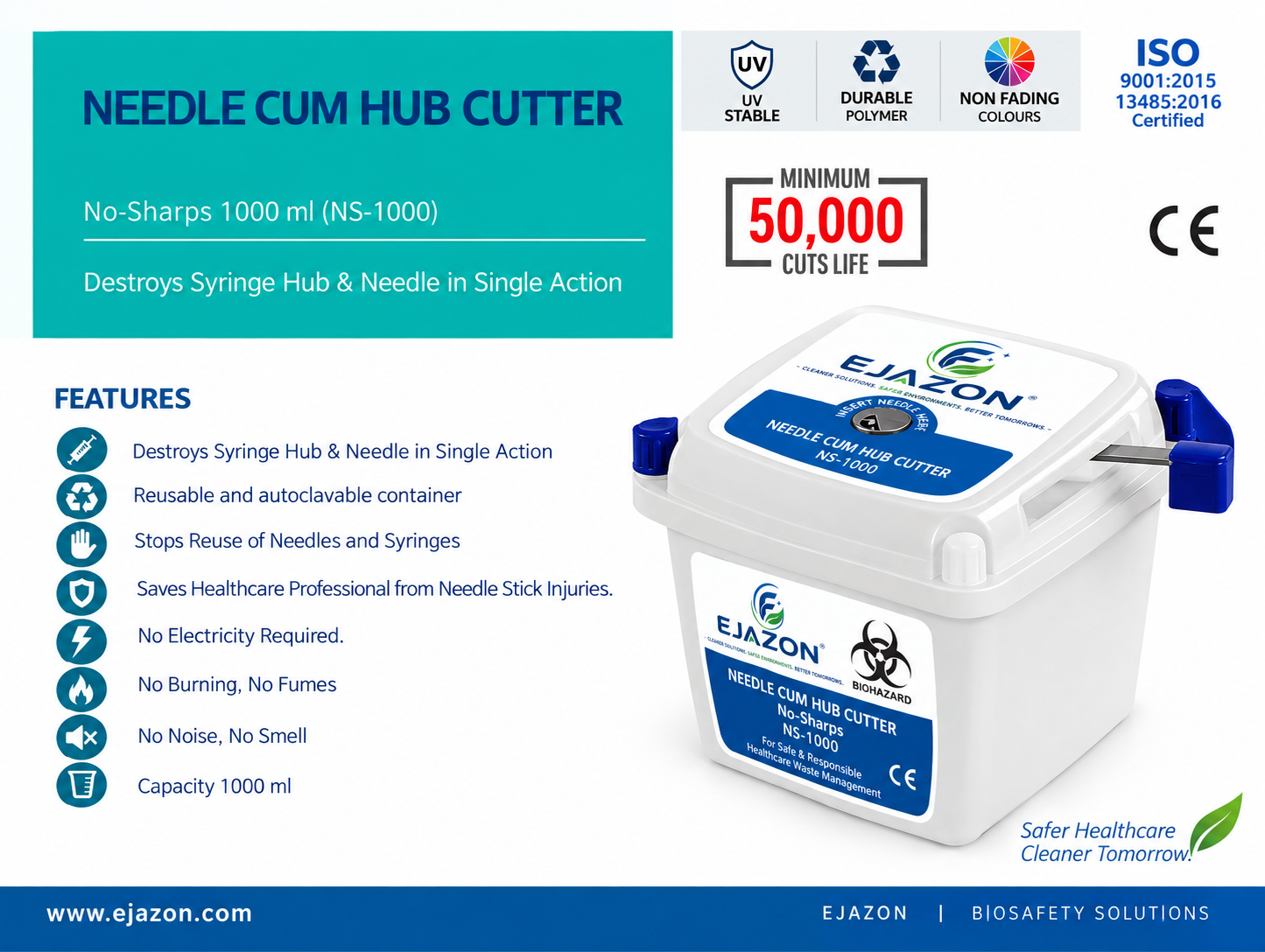 Needle Cum Hub Cutter (NS-1000)