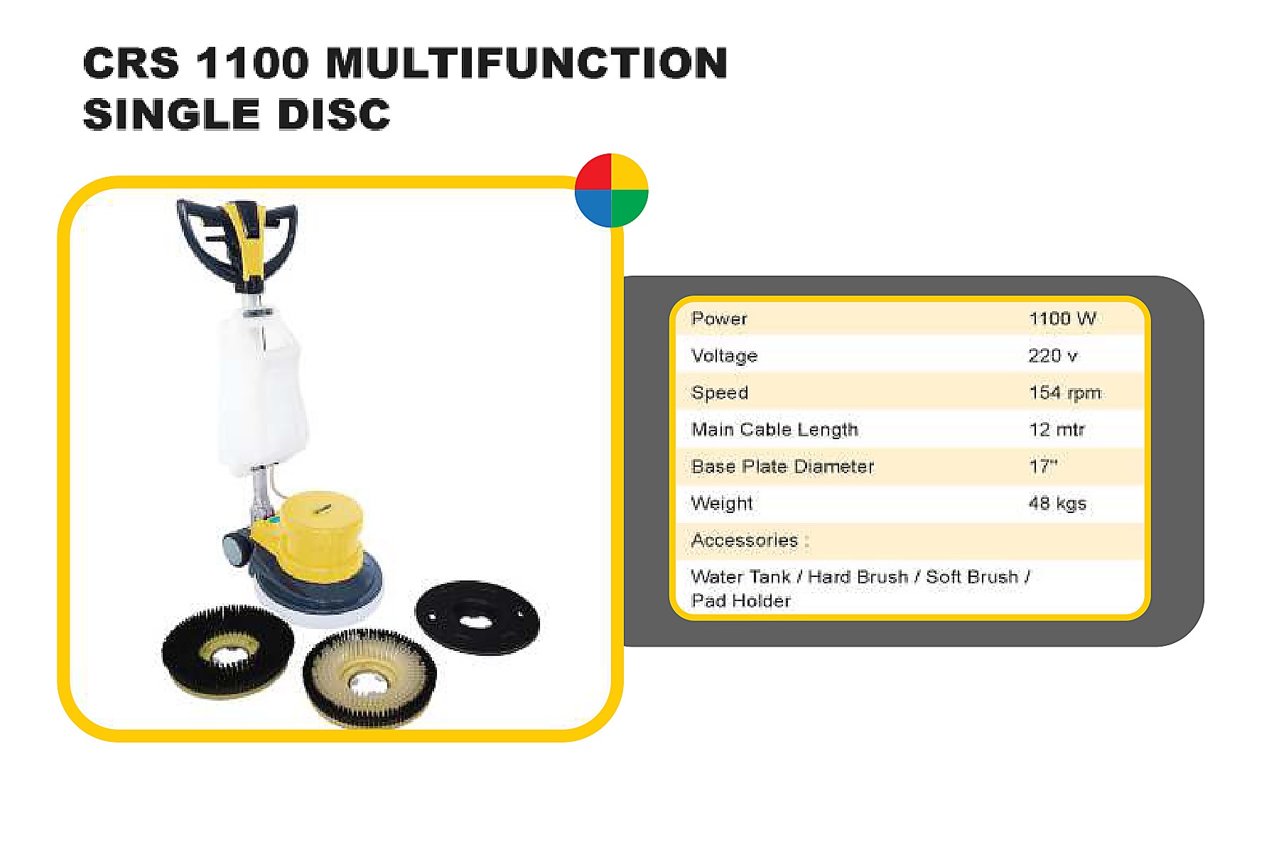 CRS 1300 Multifunction Single Disc