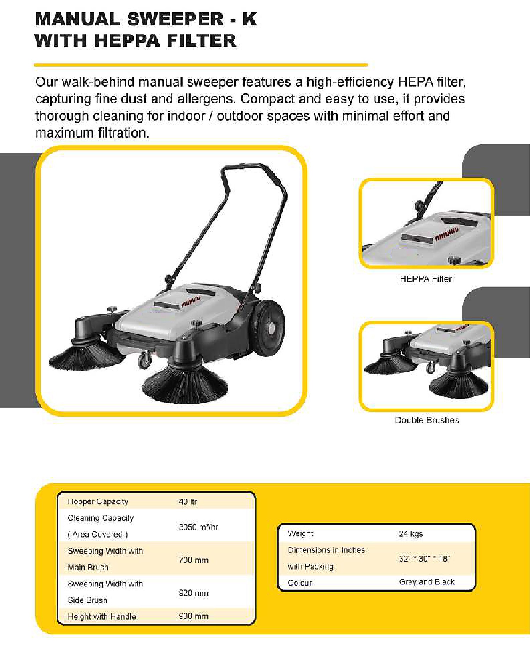 Battery Walk-Behind Sweeper