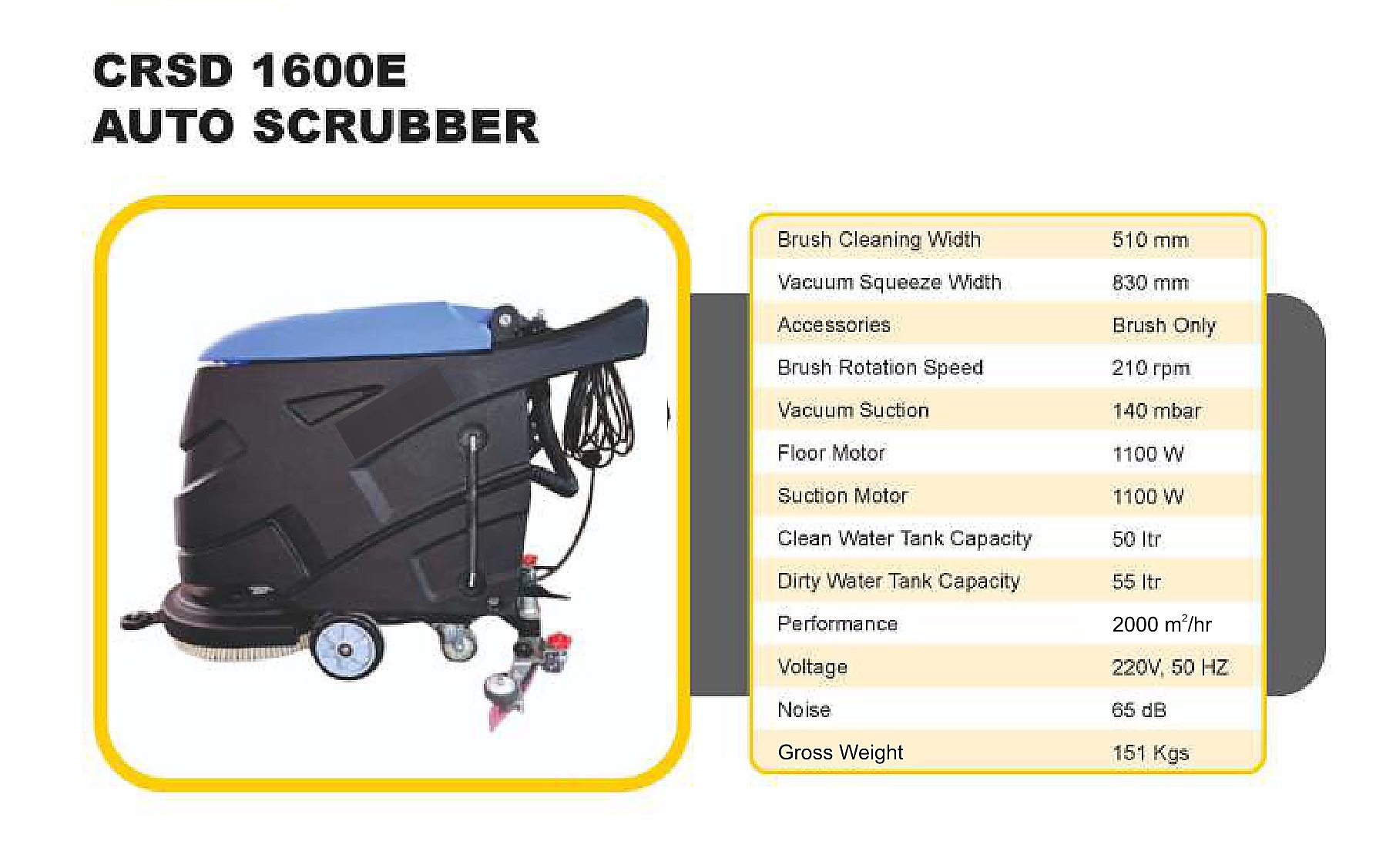 CRSD 1600E Auto Scrubber