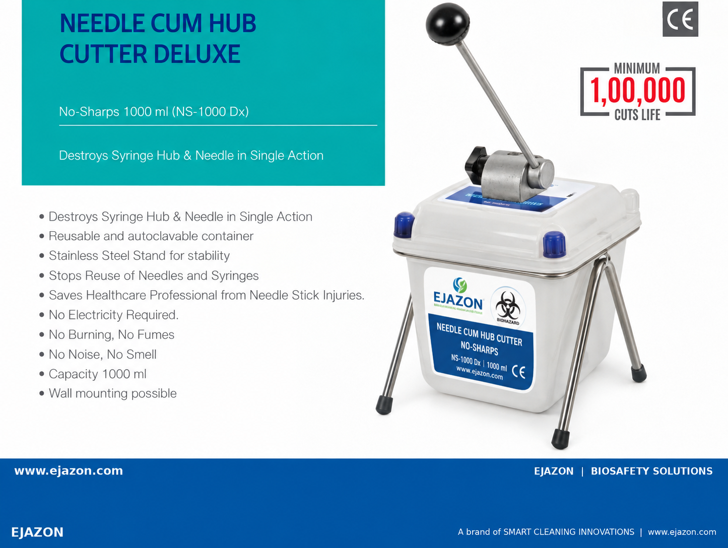 Needle Cum Hub Cutter Deluxe (NS-1000 Dx)