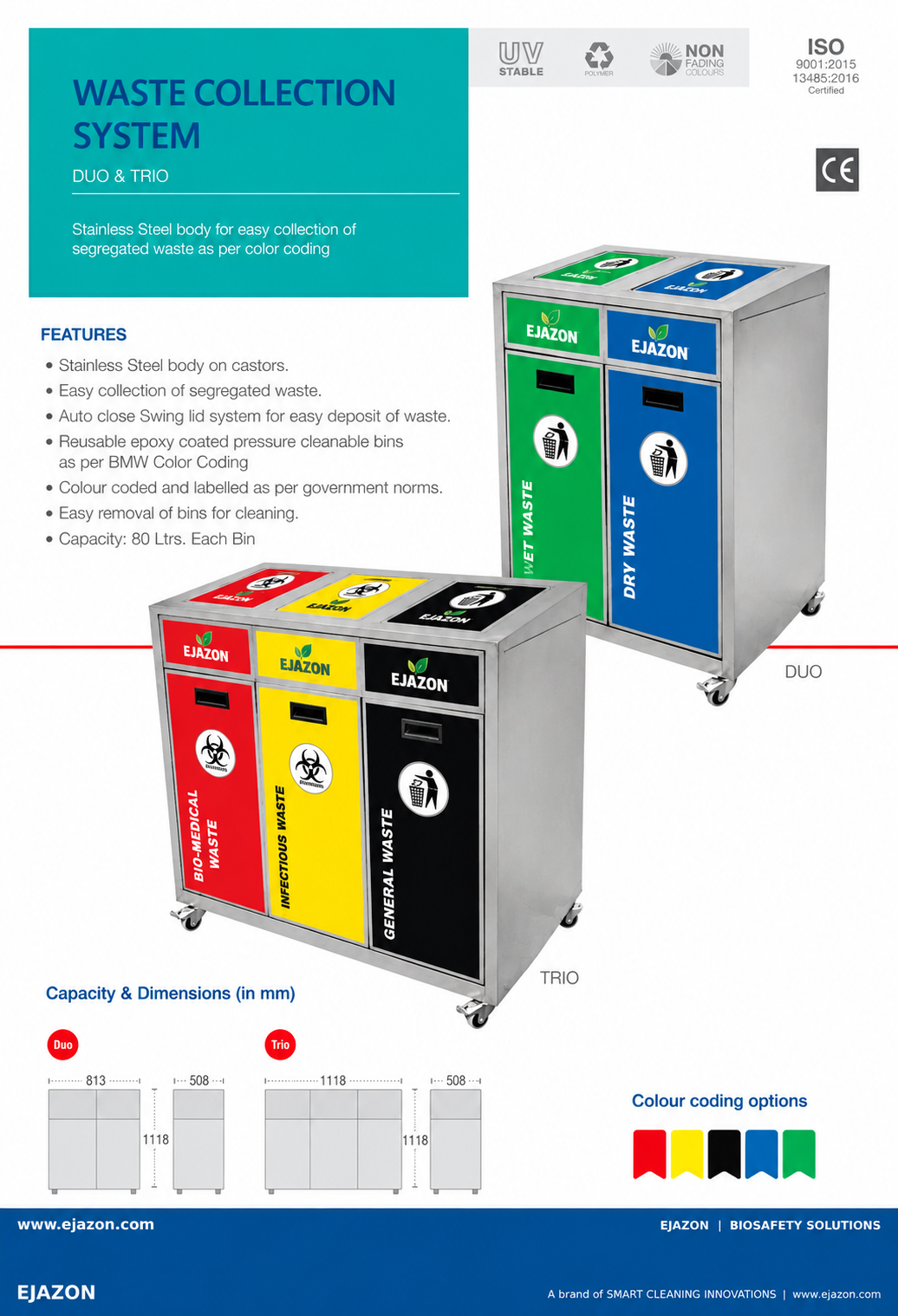 Waste Collection System – DUO & TRIO