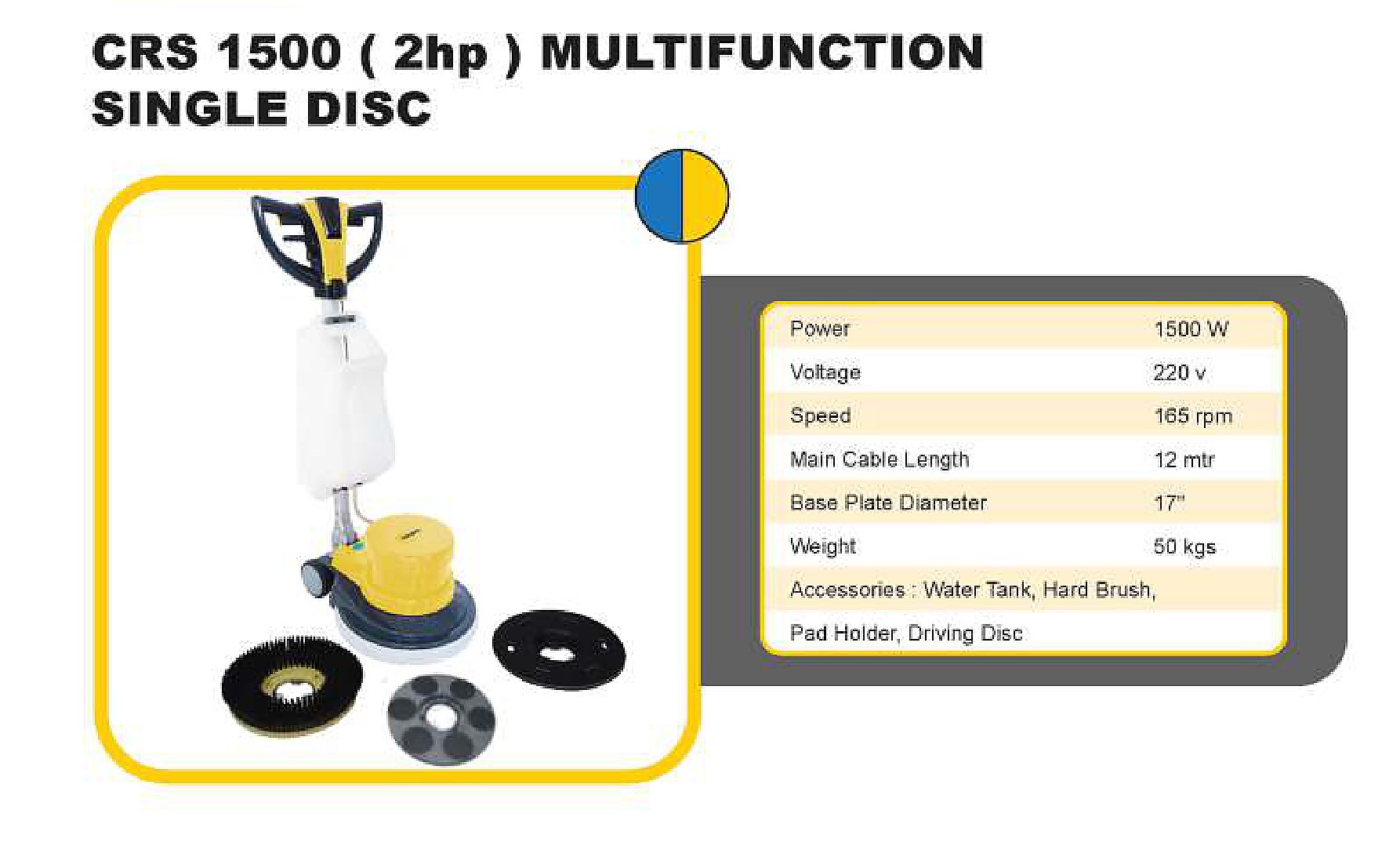 CRS 1500 Multifunction Single Disc